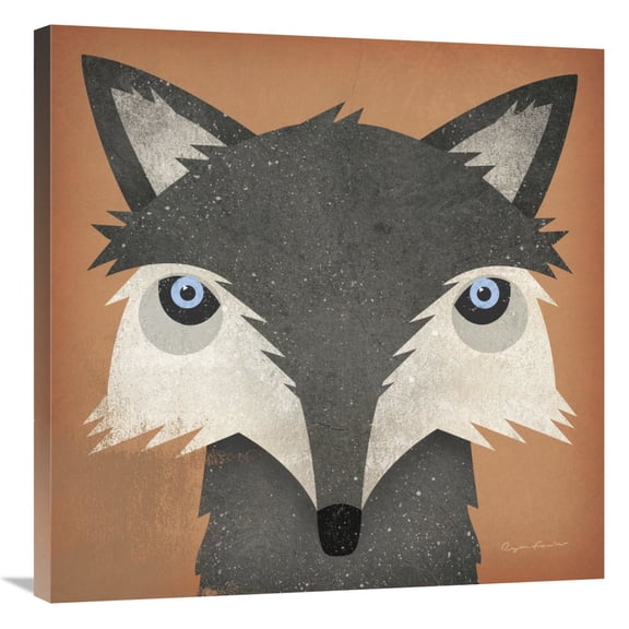 Global Gallery's 'Timber Wolf' By Ryan Fowler Stretched Canvas Wall Art
