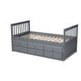 thumbnail image 6 of Baxton Studio Trine Classic and Traditional Gray Finished Wood Twin Size Daybed with Trundle, 6 of 11