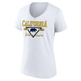 thumbnail image 2 of Women's White Cal Bears Triangle Origin V-Neck T-Shirt, 2 of 3