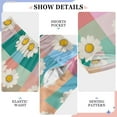 thumbnail image 6 of FORMRS Boys Pajama Pants with Pockets Size 11-12Y Kids Lounge Sleep Bottoms, Pink Checkered Daisy, 6 of 8