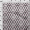 thumbnail image 2 of oneOone Georgette Viscose Light Gray Fabric Leaves & Floral Block Sewing Craft Projects Fabric Prints By Yard 42 Inch Wide, 2 of 4