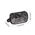 thumbnail image 3 of Secfreeship Clear Transparent Pencil Pouch, Large Capacity Cloth Stationery Organizer with Zipper, Multi-Layer Storage Bag for Pens, Markers, Office Supplies and Travel Essentials, 3 of 9