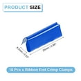 thumbnail image 2 of 10Pack Ribbon End Crimp Clamps, 25mm/0.98inch Belt Ends Tip, Deep Blue, 2 of 7