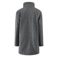 thumbnail image 5 of Pimfylm Women Winter Long Pea Coat Wool Blend Stand Collar Single Thicken Blazer Jacket Grey, XXL, 5 of 5