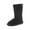 Black, variant on BEARPAW Emma Tall Youth Boot - Black - 1 Little Kid