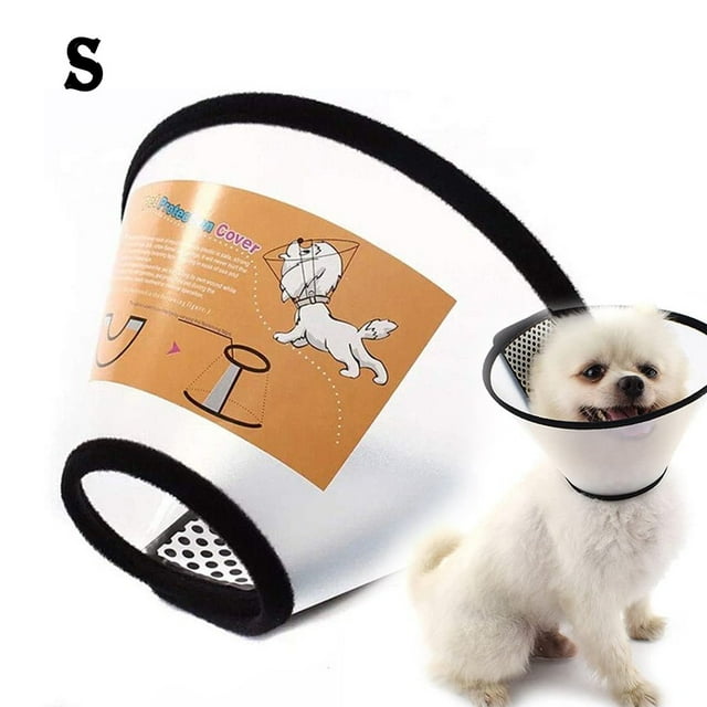 DEELLEEO Dog Cone Collar Adjustable Protective Collars for Pet Dog Cat Recovery After Sergery (L)