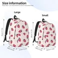 thumbnail image 4 of Balery Hand Drawn Strawberry Vintage Canvas Backpack for Men and Women - Large Capacity, Durable Travel Laptop Bag for School, Work, Hiking, and Outdoor Activities, 4 of 7
