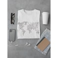 thumbnail image 3 of Floral World Map T-Shirt Men -Image by Shutterstock, Male 4X-Large, 3 of 4