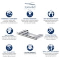 thumbnail image 6 of Transolid Msd9 Maddox Wall Mounted Soap Dish Holder - Brushed Stainless, 6 of 7