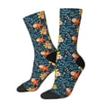 thumbnail image 1 of Balery Blue Floral Calcetas Largas con Estampado para Hombre y Mujer – Suaves y Transpirables, Talla Única (US 5-11), 1 of 6