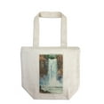 thumbnail image 1 of Ithaca, New York, View of Taughannock Falls from the Bottom (100% Cotton Canvas Reusable Tote Bag), 1 of 3