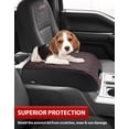 thumbnail image 5 of KBH Center Console Cover for Ford F150 Accessories 2015-2020, F250 F350 F450 F550 2017-2022, Expedition 2018-2024, Car Middle Lid Seat Armrest Cover Protector, Black-Red Stitch, 5 of 7
