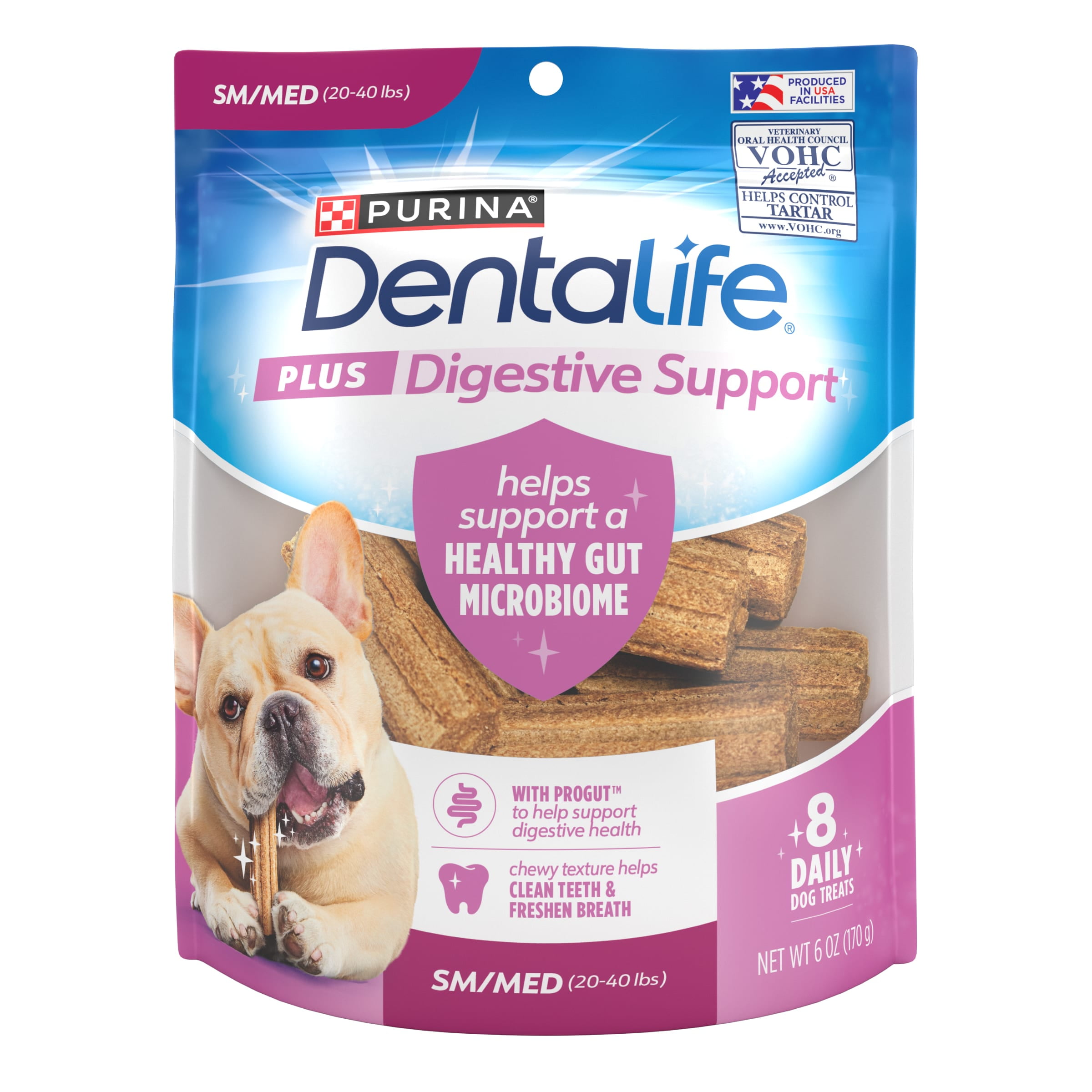 CheckUps Dental Dog Treats 24 Count Wheat Gluten Free 100 Soluble Proven to Reduce Plaque by 25 and Tartar by 62 Freshen Breath for Dogs 20 and Up Pounds Walmart