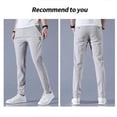 thumbnail image 3 of Men's Golf Trousers Quick Drying Long Comfortable Leisure Trousers with Pockets, 3 of 5