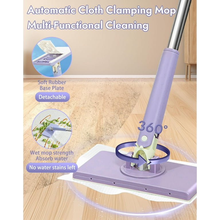 Choimix mop - Convenient Cloth Changing Mini Mop with Hands-Free