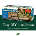 thumbnail image 6 of Gardeneer by Dalen Stone Wall Border Landscape Edging Border – 6 Inch Garden Edging Border – Hand Painted Easy DIY Installation Edging for Landscaping – Lightweight Realistic Design (Sandstone), 6 of 7