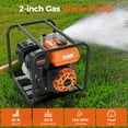 thumbnail image 3 of Efurden Gas Powered Water Pump, 2 inches 7HP 4-stroke Portable Irrigation Pump,  135 GPM Water Transfer Pump, EPA Certified, 3 of 9