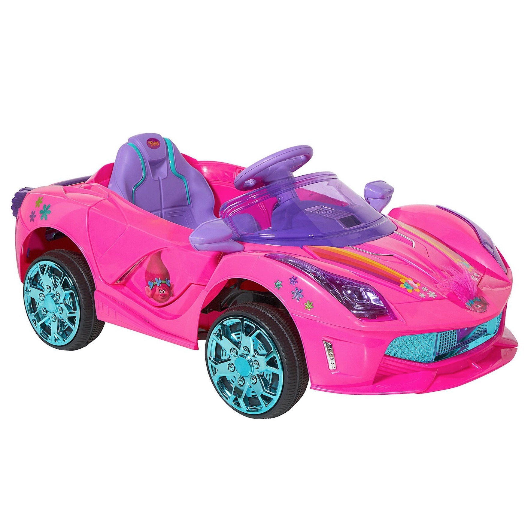 Dynacraft Trolls 6V Super Coupe Ride-On for Kids by Dynacraft - image 2 of 4