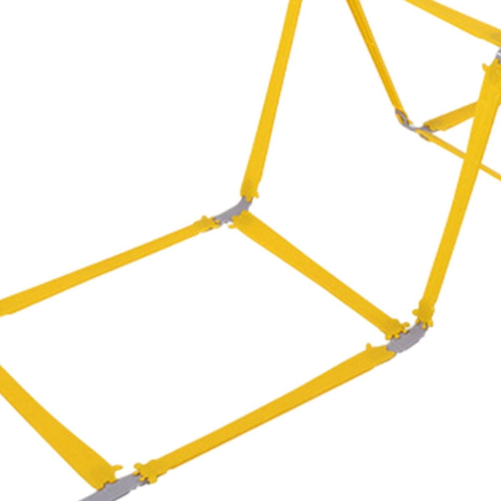 funtasica Agility Ladder Football Footwork Ladder Practical Foldable Jump Obstacles for Children Teenage Adult Agility Training Equipment 10 Grids
