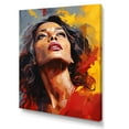 thumbnail image 2 of Designart "Pop Art Portrait Of Beyonce In Burgundy" Celebrity Wall Art Prints, 2 of 7