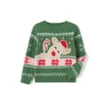 thumbnail image 3 of JYYYBF Family Matching Christmas Sweater Long Sleeve Crew Neck Cartoon Elk Pullover Knitwear for Holiday Party Jumper Top, 3 of 6
