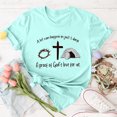 thumbnail image 4 of LUOGENLI T-shirts pour Femme pour Femmes T-Shirt Décontracté à Imprimé de Lettres Col Rond Manches Courtes T-Shirt Plusieurs Couleurs Tee T-shirts Femmes Blanc Saint-Valentin 4TG T-shirts pour Femmes T-shirts Graphiques Pâques Vert Menthe m, 4 of 5