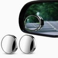 thumbnail image 1 of mtvxesu 2.8-Inch Round Universal Side Rearview Mirror with High-Definition Glass, 360° Wide-Angle Adjustable Aluminum Frame for Cars, Suvs, Trucks - 1 Pack, 1 of 2