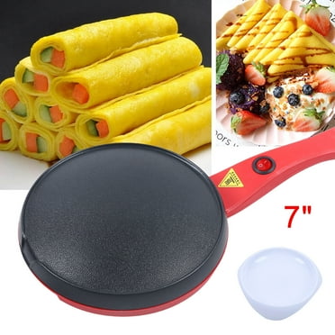 Electric Crepe Maker Baking Pancake Pan Non-Stick Frying Griddle Machine 600W 110V