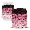 thumbnail image 2 of -Petite Satin Scrunchies for Women - 8 count Blush Small Hair Ties - Soft Silk-Like Mini Hair Bands, No Crease, Frizz-, Gentle  Hair,  for Daily Wear & Sleep, 2 of 7