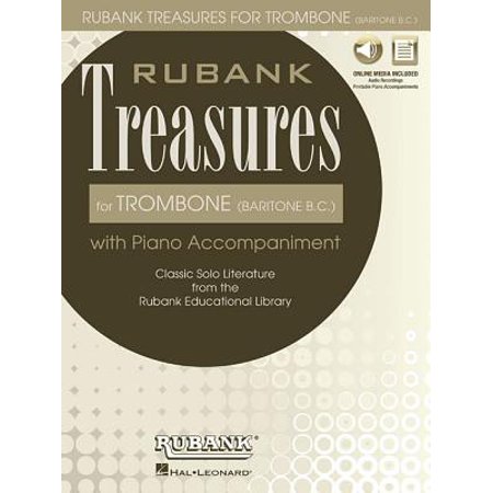 Rubank Treasures for Trombone (Baritone B.C.) : Book with Online Audio (Stream or Download)
