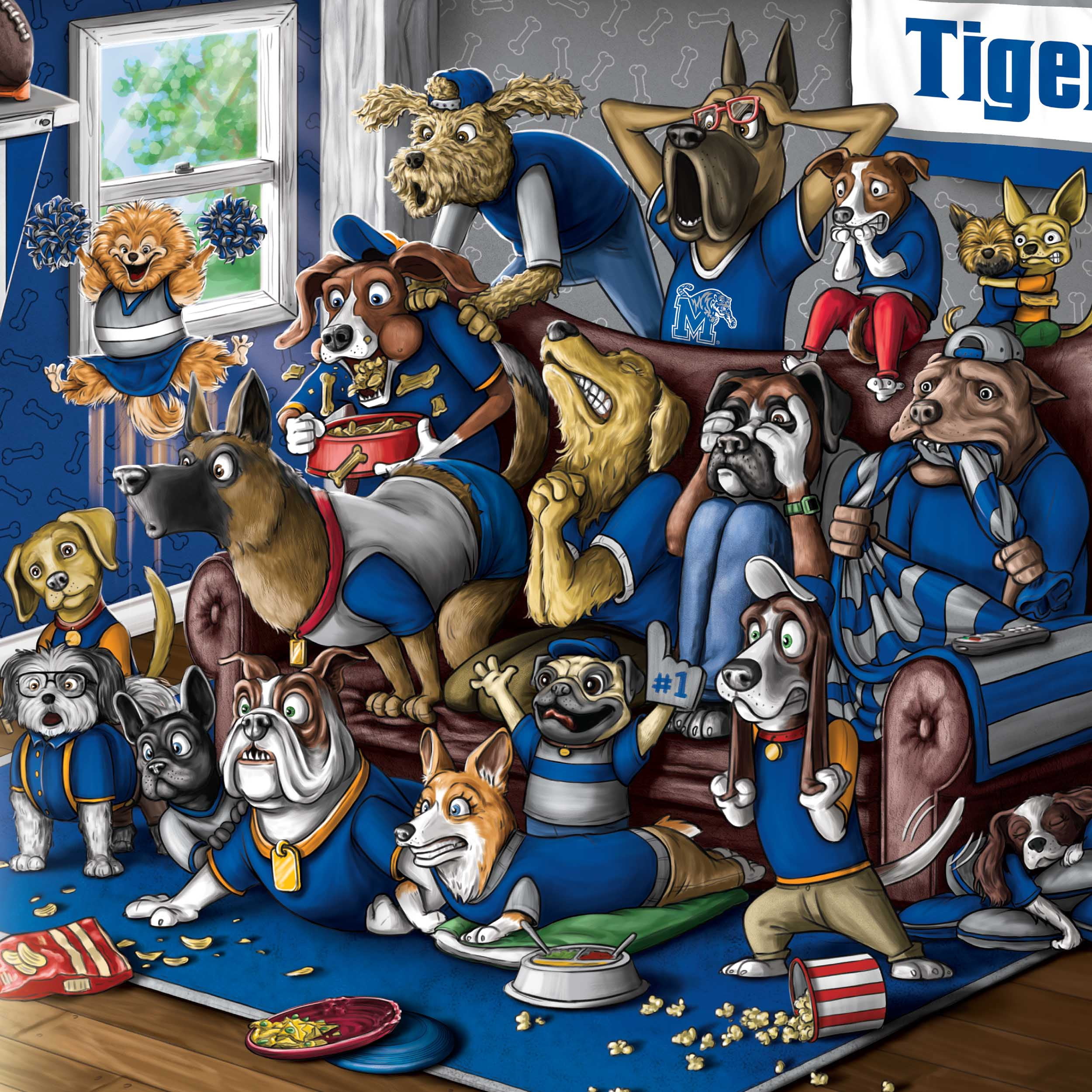 YouTheFan NCAA Memphis Tigers Purebred Fans Wall Art