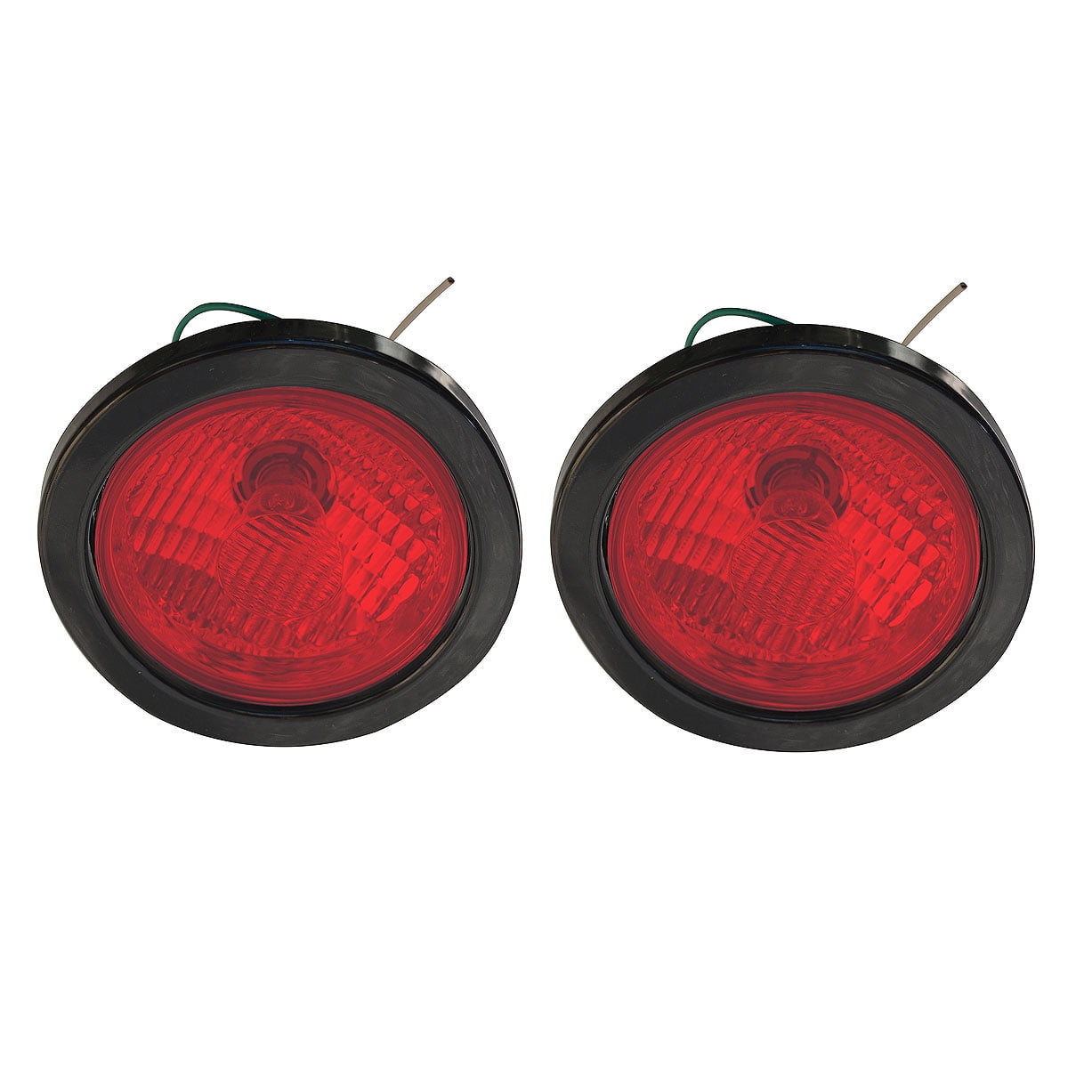 APSMOTIV 2x 4" Round Rear Lights Lamp Tail Lights Assembly Set with 12v