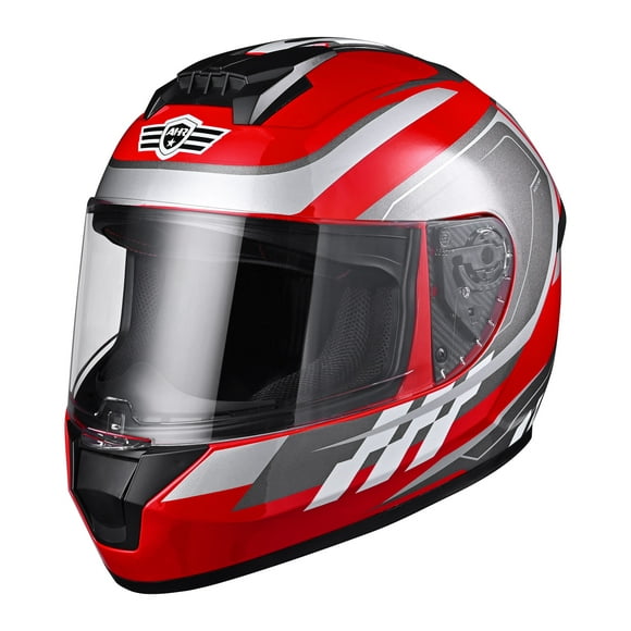 AHR RUN-F3 Full Face Motorcycle Helmet DOT Approved Lightweight Street Bike Touring Racing S
