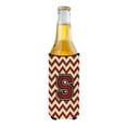 thumbnail image 2 of Carolines Treasures CJ1061-SMUK Letter S Chevron Maroon and Gold Ultra Beverage Insulators for slim cans  Slim Can, 2 of 2