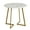 White-31.5", variant on VECELO 31.5" Round Dining Table with Metal Legs for Kitchen Living Room Coffee Table Bristro Table, Black