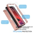 thumbnail image 4 of iPhone 11 Pro Max Case, iPhone 11 Pro Max 6.5" Case, Tekcoo [T360] 11 Pro Max Case W/[Tempered Glass Screen Protector] Ultra Thin Full Body Dual Layers Hard Slim Plastic Phone Cover -[Rose Gold], 4 of 7