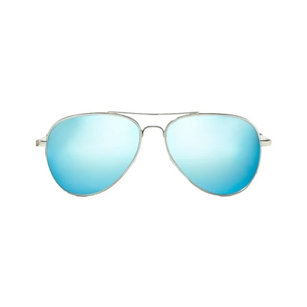 BAJIO Soldado Silver Gloss | Blue Mirror Polycarbonate Sunglasses