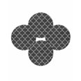 thumbnail image 7 of 15 Inch Round Placemats Set of 4, Black Morocco Non Slip Heat Insulation PP Table Mats, Boho Vintage Quatrefoil Geometric Plaid Washable Place Mats for Kitchen Dining Party Table Decor, 7 of 7