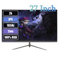 thumbnail image 1 of HueMaison 27" FHD LED Ultra Slim Monitor Computer Gaming Monitor 1920*1080p 1K 144HZ RGB IPS 1ms VGA HDMI Input Blue Light, Black, 1 of 10