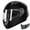 Black, variant on GLX GX11 Compact Motorcycle Helmet - Camo, Small - Full Face w/ Tinted Visor, DOT Approved
