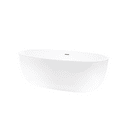 thumbnail image 2 of Vanity Art 59" Freestanding White Acrylic Bathtub, 2 of 4