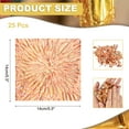 thumbnail image 2 of Uxcell 25 Pcs Hojas de Hoja de Oro Variegadas 5.5" x 5.5" Hojas de Imitación de Oro para Artesanías, Marcos de Fotos, Uñas y Decoración de Artes DIY, Rayas Marrón, Flor de Cobre en Flor, 2 of 6