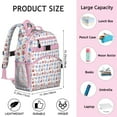 thumbnail image 3 of Ocean Waves and Lighthouse Students Backpack with Nautical Anchor, Boat, Coastal Marine, Sea, Tropical Beach Seaside Design for Students and Students, 3 of 3