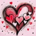 thumbnail image 2 of CafePress - Abstract Grunge Valentine Hearts Body Suit - Long Sleeve Cotton Baby Bodysuit, 2 of 4