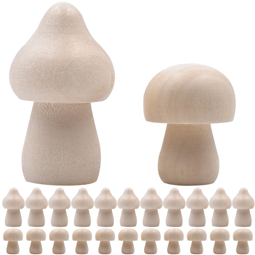 Unfinished wooden crafts 40pcs Unfinished Wooden Crafts DIY Unpainted