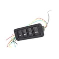 thumbnail image 3 of 4 Gang Switch Panel Light Bar Headlight Low Beam Parking Light Control Fit for Hailax 12V, 3 of 15