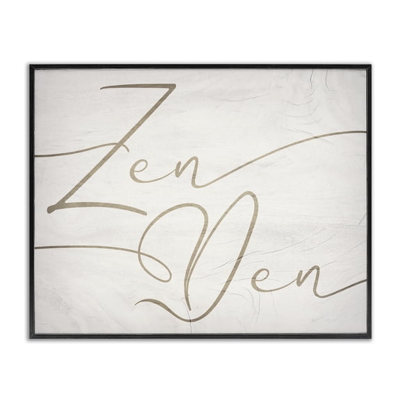 Stupell Industries Rustic Lodge Relaxing Zen Den Sign Minimal Charming Typography Black Framed Giclee Art, 14 x 11, by Lil' Rue