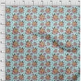 thumbnail image 4 of oneOone Viscose Chiffon Light Blue Fabric Florals Fabric For Sewing Printed Craft Fabric By The Yard 42 Inch Wide, 4 of 4