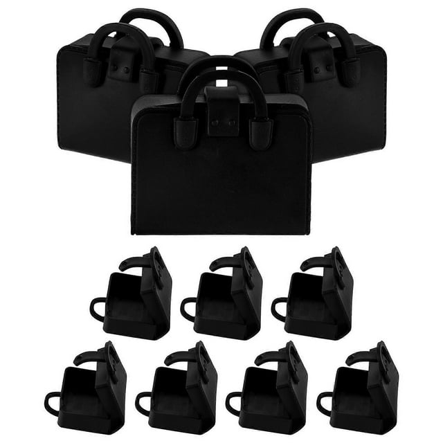 Wwawa House Handbag Creative Mini Backpack for Pretend Play 10Pcs Black