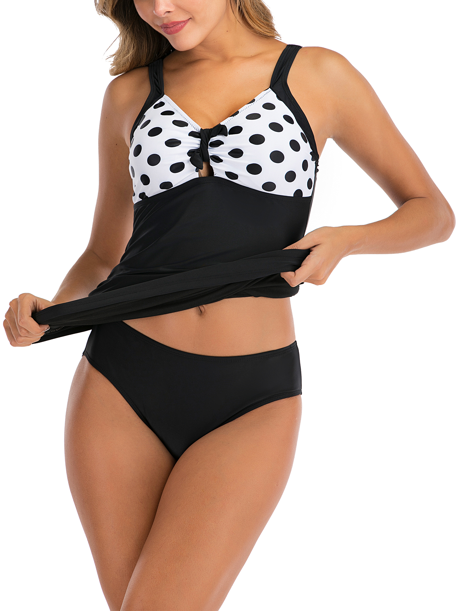 polka dot swimsuit two piece